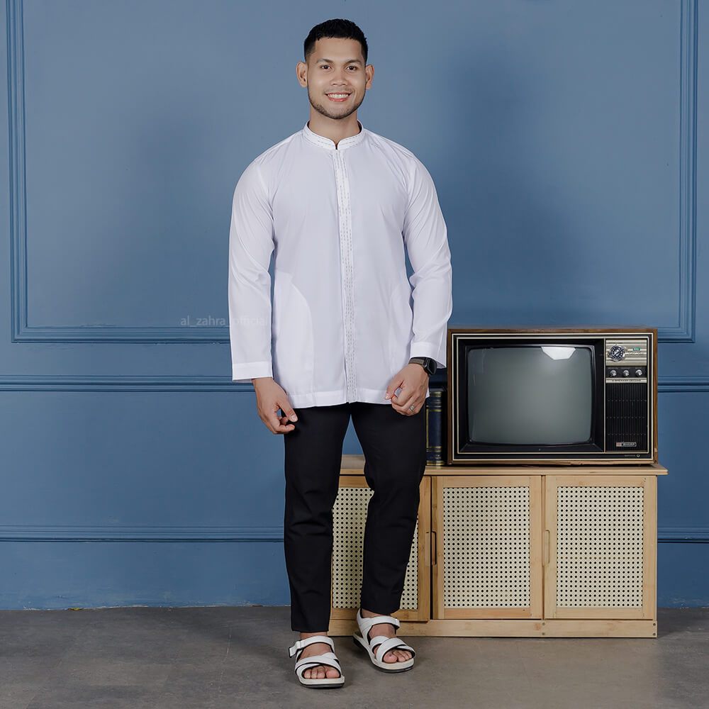 AL ZAHRA Koko Putih Bordir AZ-2174 A