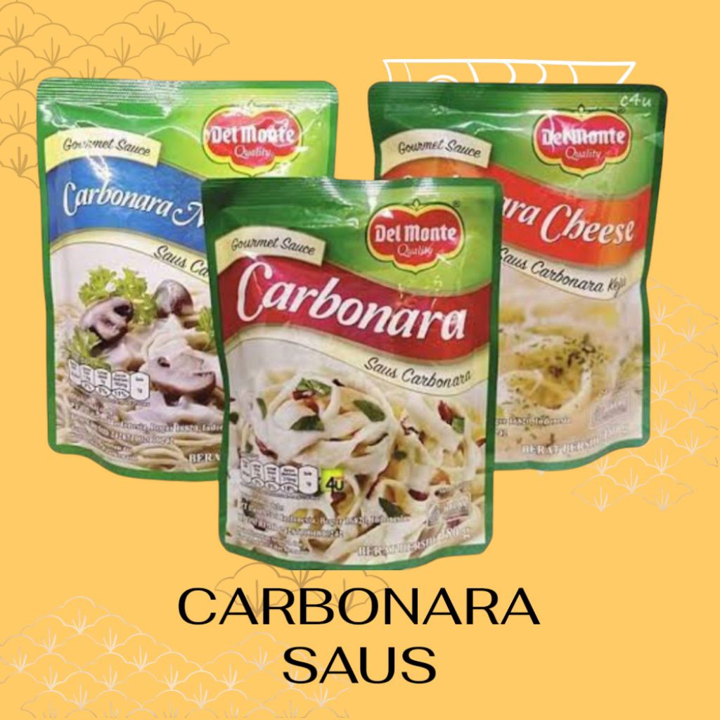 

DELMONTE / Del Monte Carbonara| Cheese| Mushroom Sauce Saus 180g Halal