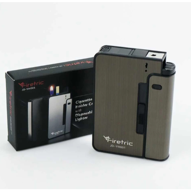 Kotak tempat wadah rokok dengan slot lighter premium Slot korek api Tempat wadah rokok dan korek(ran