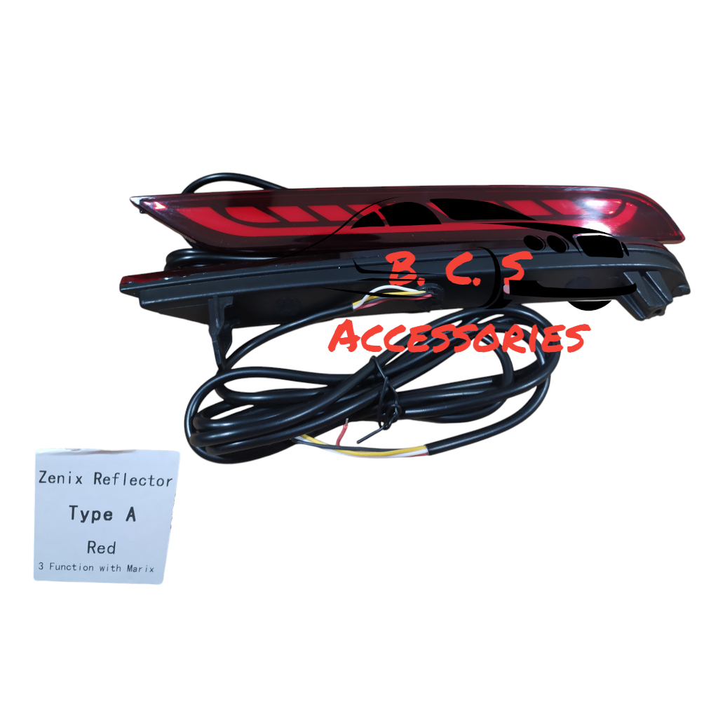 Lampu Bumper Reflektor Innova zenix / Led Bumper Innova Zenix Type A/ RED - SMOKE