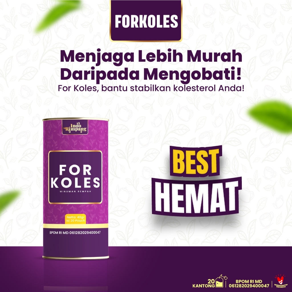 

Forkoles Teh Herbal Tradisional Ramuan Alami Temulawak Rosella Mengkudu Daun Salam For Koles Premium Tea Bantu Stabilkan Lonjakan Gula Darah & Tensi Anti Kolesterol Tinggi Best Choice