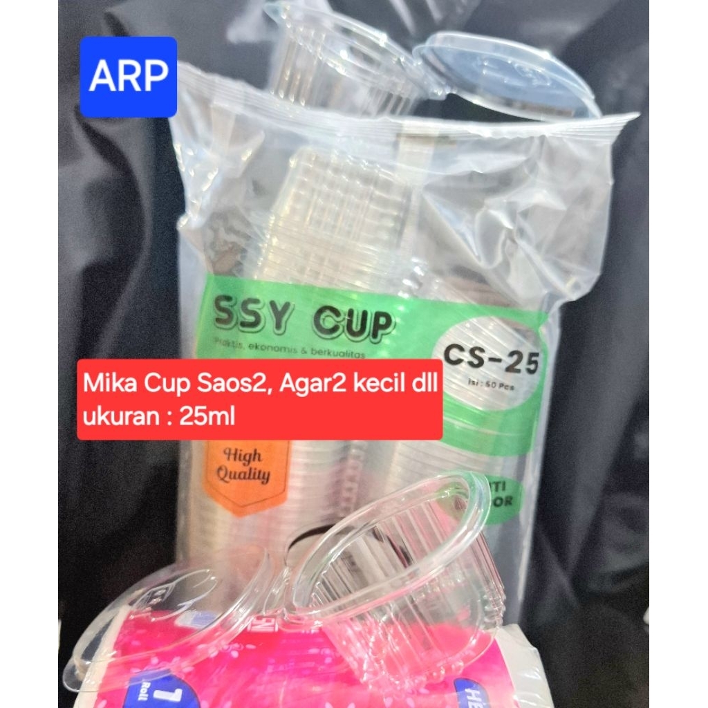Mika Cup Saos2-Agar2 kecil Ukuran 25ml