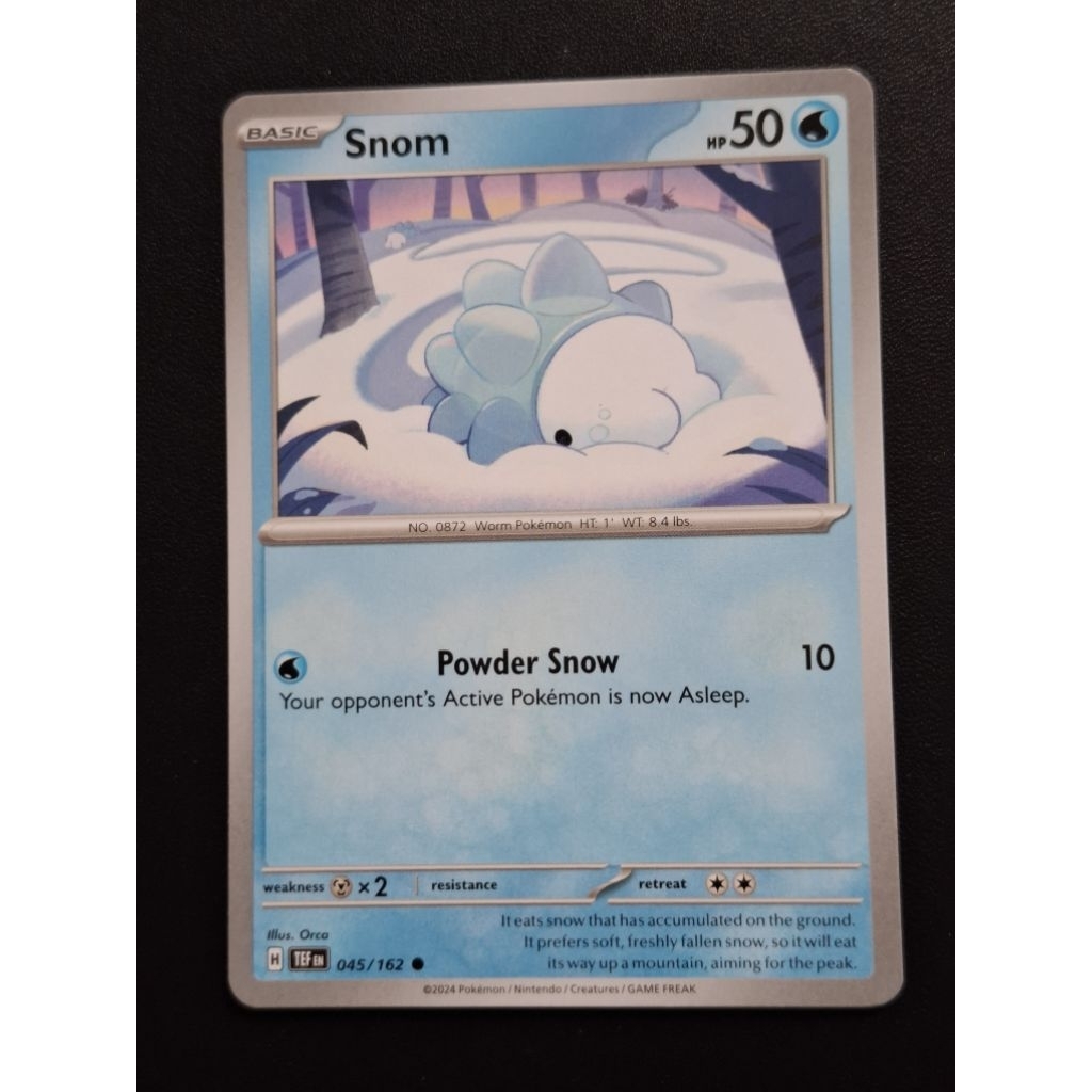 kartu pokemon original common Snom TEF 045/162