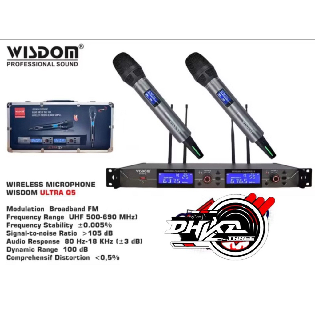 MIC WIRELLES WISDOM Q5 ULTRA / Mic Wisdom Wirelles Q5 Ultra original