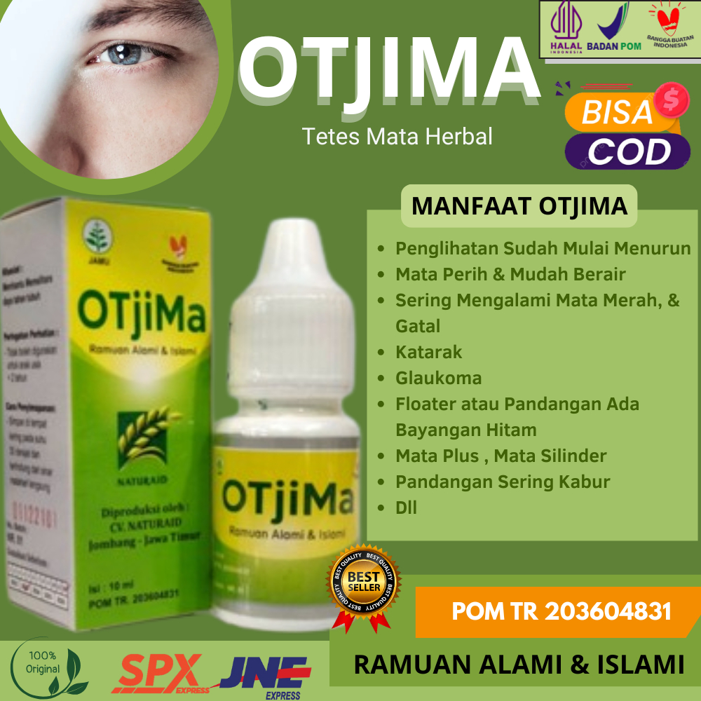 Obat Tetes Mata Otjima Otem Herbal | Atasi Mata Floaters, Berbayang, Kuning, Pterigium & Lemak di Ma