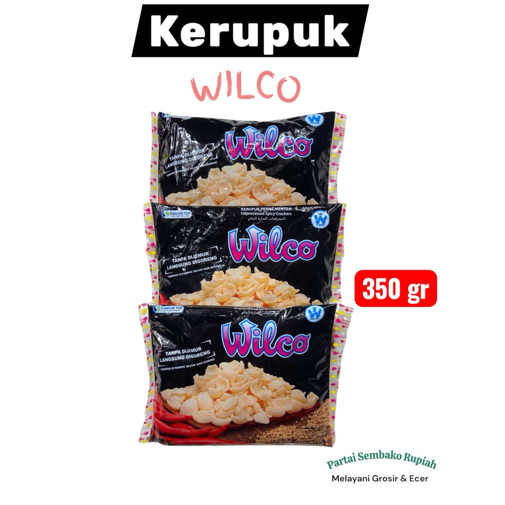 

Krupuk Mentah WILCO Pedas dan Best Seller No 1