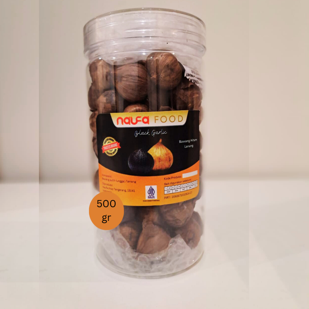 

Black Garlic NaufaFood - Bawang hitam tunggal / lanang 500g