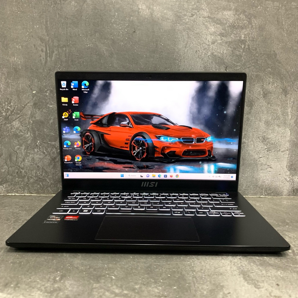 Laptop MSI MODERN 14 C5M AMD Ryzen 5 5625U RAM 16 GB/SSD 512 GB Radeon Graphics 14”FHD IPS Like new