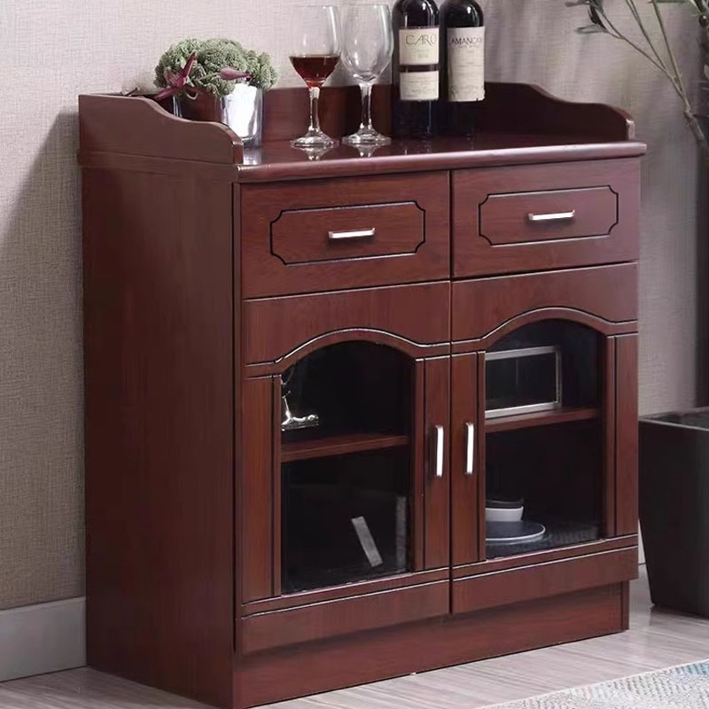 Lemari rendah Lemari penyimpanan tiga pintu Lemari teh dua pintu Lemari makan kantor Lemari teh mode