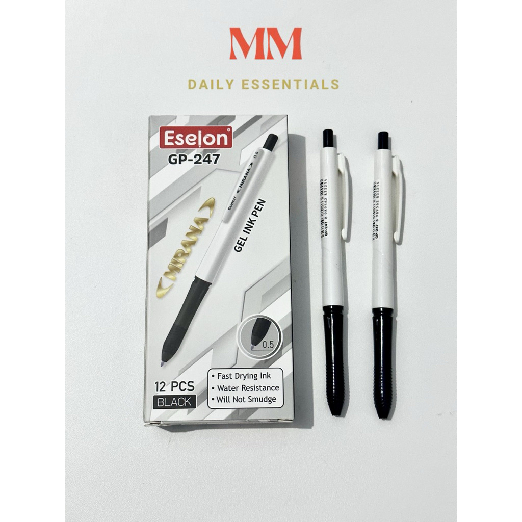 

Pulpen Eselon Mirana GP-247 Gel Ink Pen ( LSN / 12 PCS )