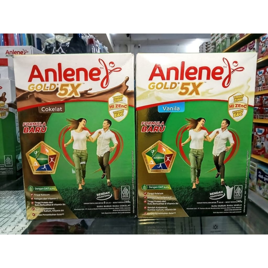 

Anlene gold 5x vanila original coklat 240g - cuci gudang