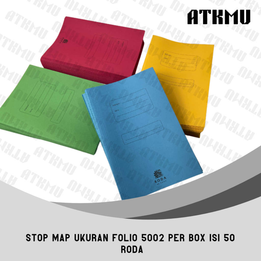 

Map Kertas RODA 5002 Folio/F4 1 Dus isi 50 Lembar