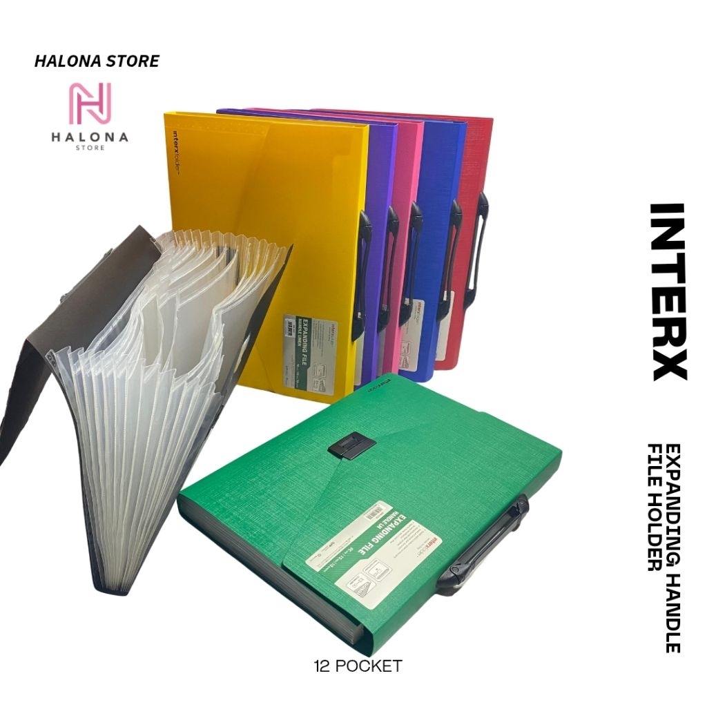 

Expanding Handle File Holder InterXfolder / Map Harmonika / File Organizer / Map Plastik / Map Jinjing / Map Dokumen