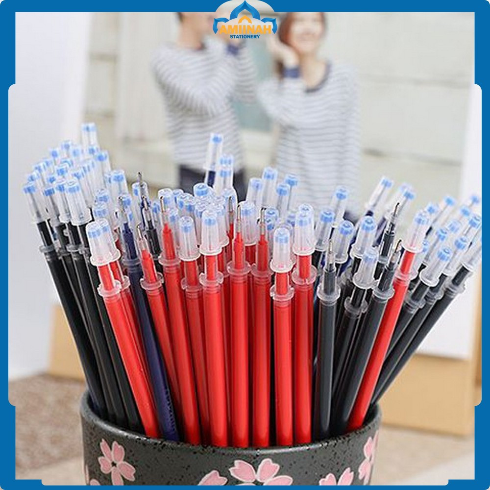 

Tinta Pulpen Pena Gel Refill 0.5MM / ALat Tulis Refill Tinta Gel Isi Ulang Amiinah Stationery A6