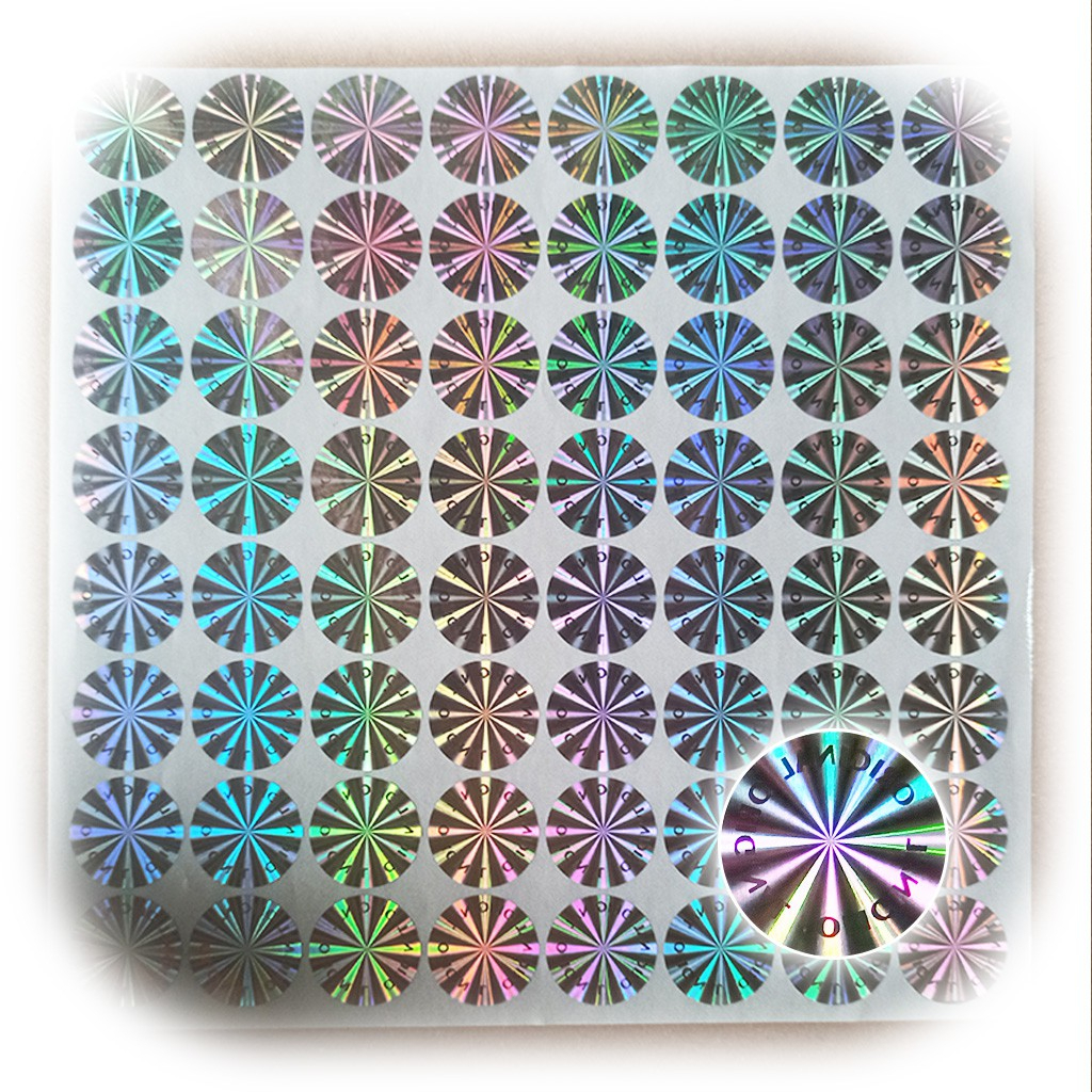 

Stiker Hologram Orginal Mirror Silver