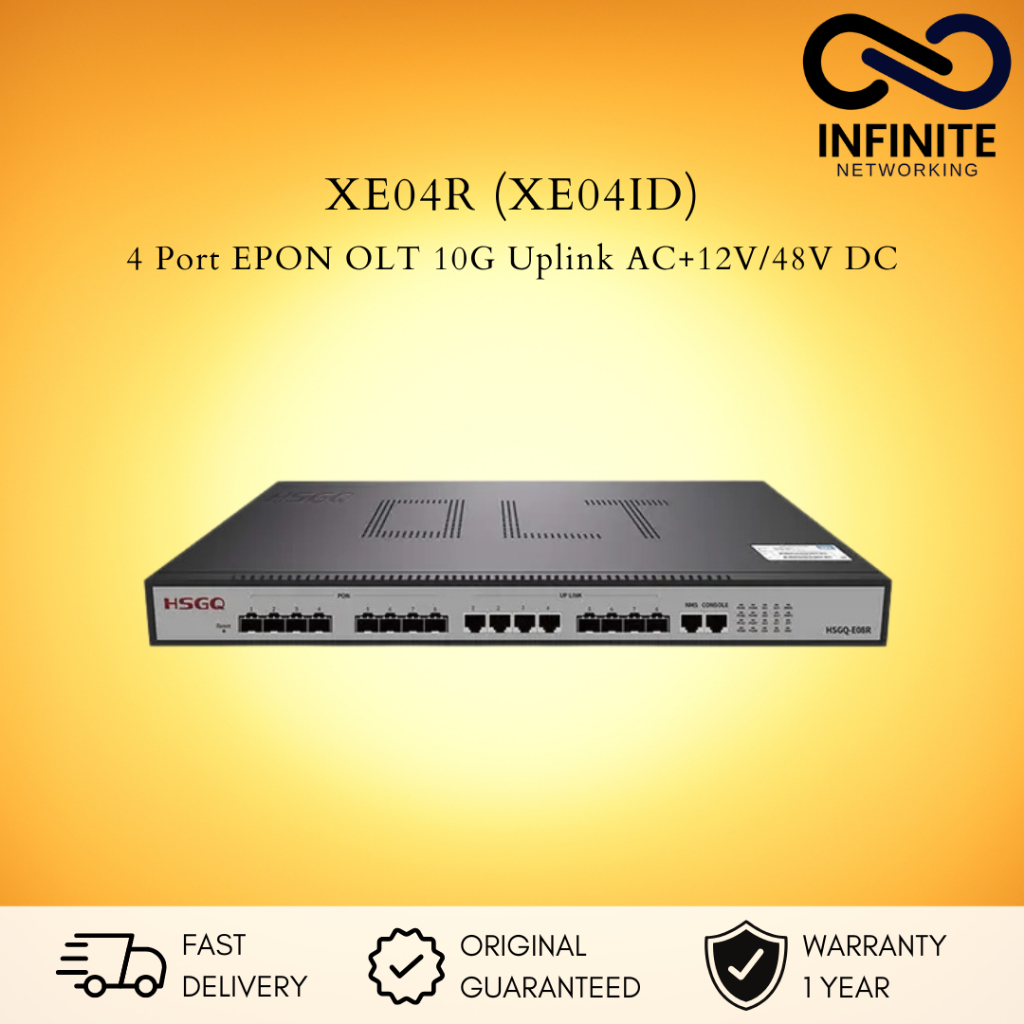 HSGQ XE04ID / XE04 ID 4 PORT EPON SFP SLOTS 4*10G SFP+ UPLINK SLOT, XE04ID tipe pengganti XE04R HSGQ