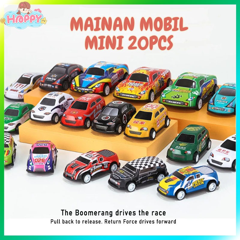 Malaikat Heppy Cod Mobil Mini Mainan Anak Pullback Mix Colorfull Racing Car Besi Mini Cars Kids Toys