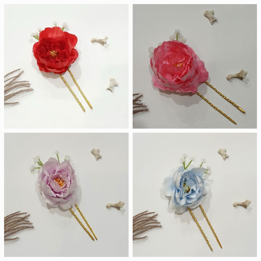 cucuk semanggi sanggul bali bunga mawar