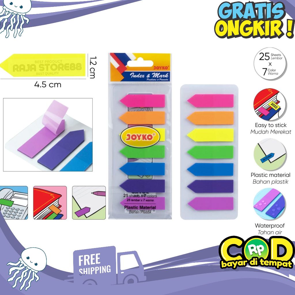 

Index & Mark Penanda Pembatas Joyko Plastik (5 PCS)
