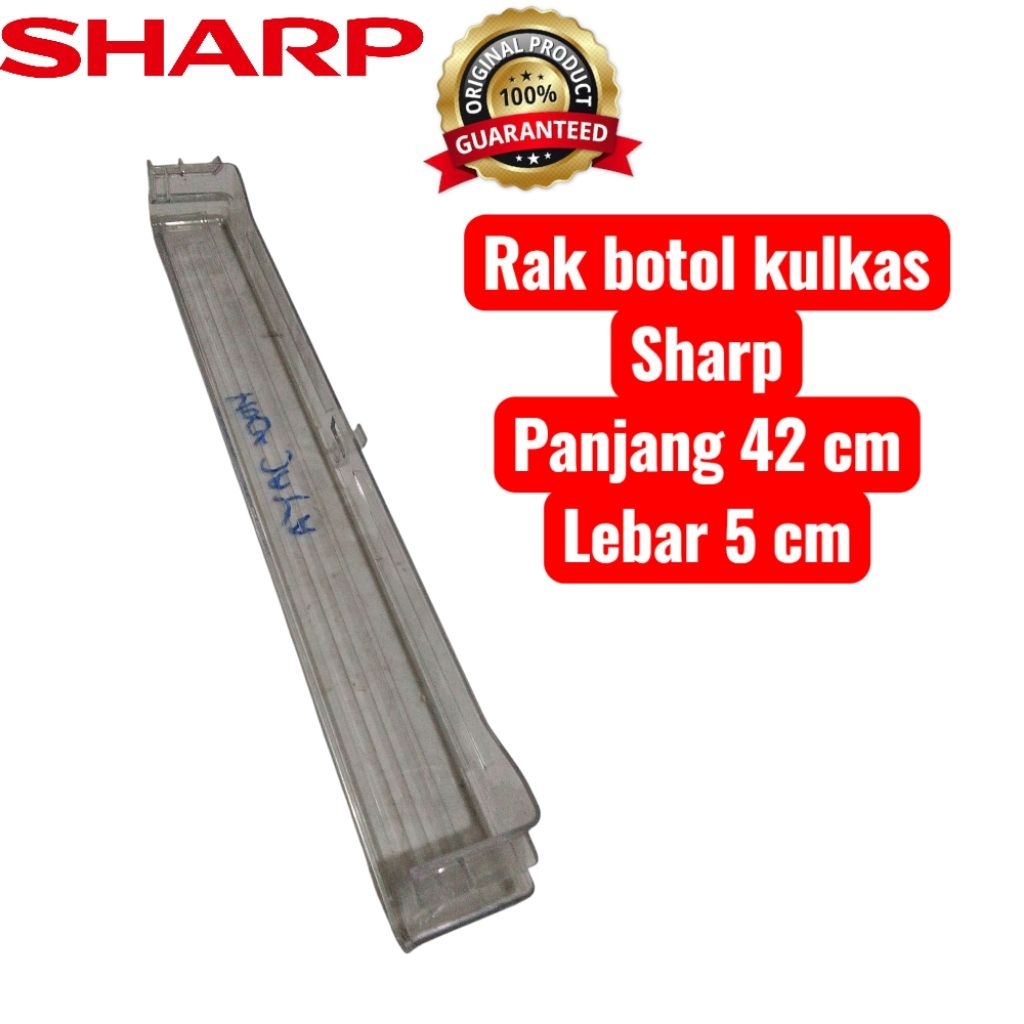 Rak botol kecil bagian atas kulkas Sharp 1 pintu original