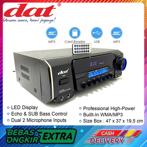 Power Amplifier Dat DA 806 / Amplifier Bluetooth Super Bass