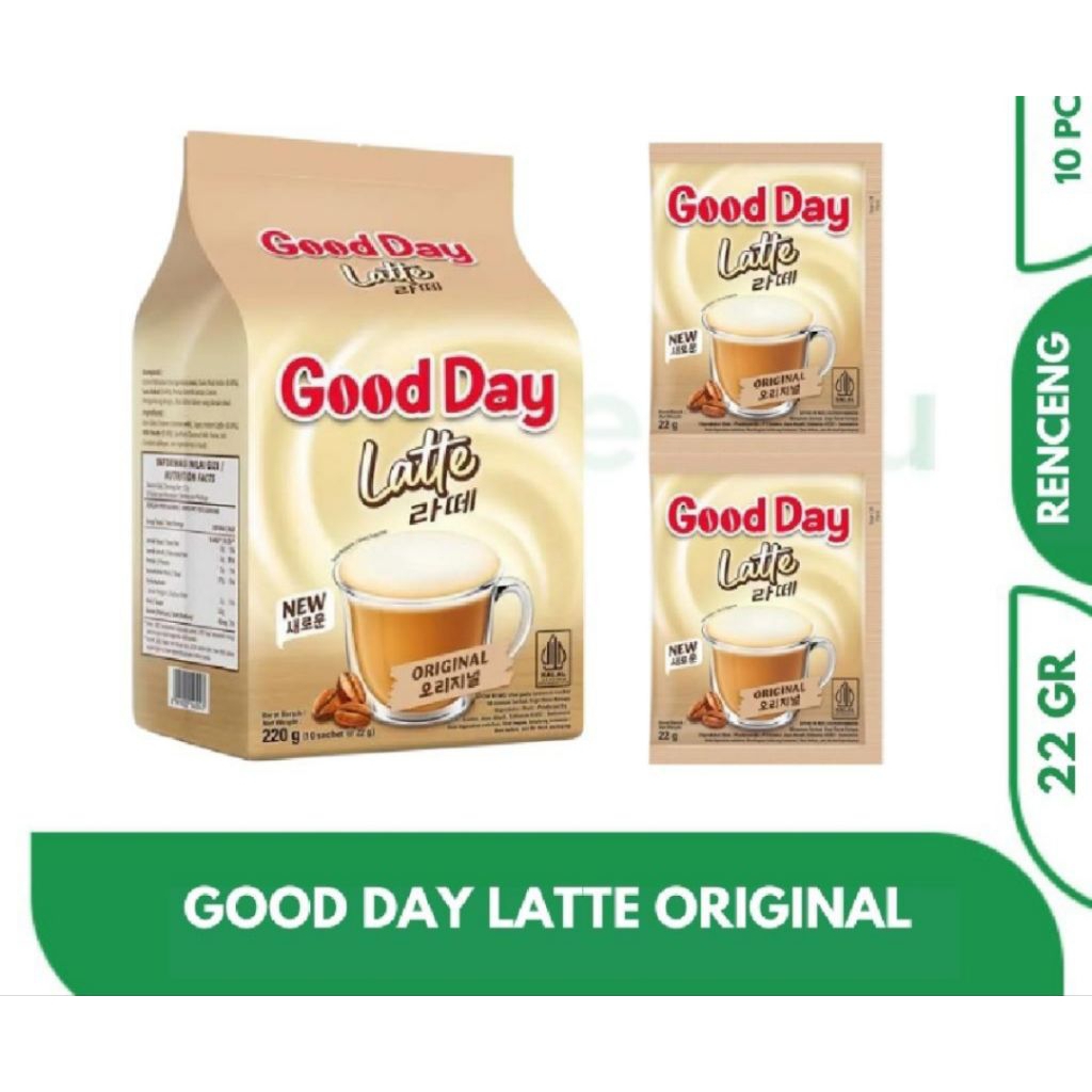 

GOOD DAY LATTE ORIGINAL 22gr ISI 10PCS