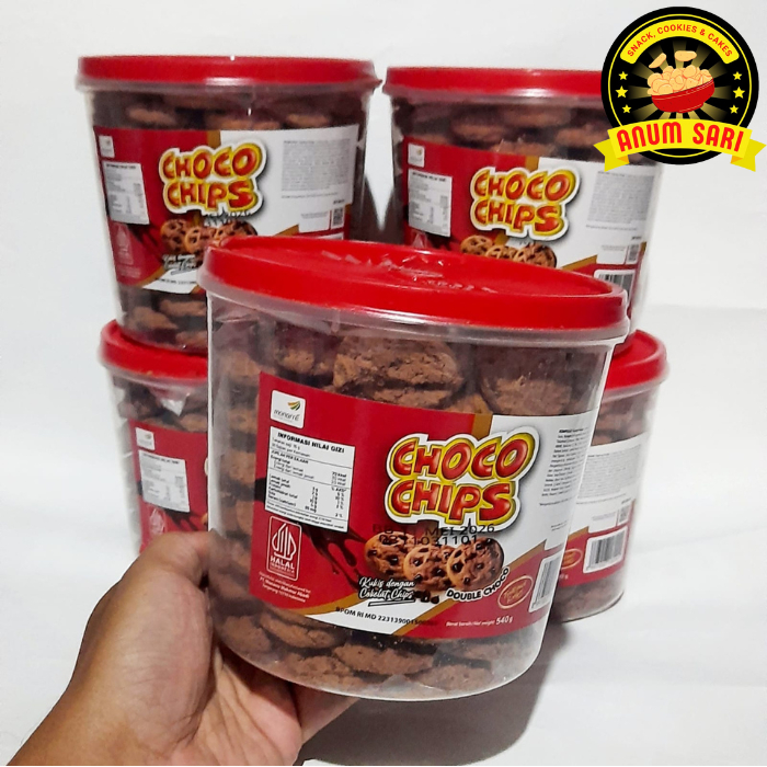 

Kukis Choco Chips Toples 540g (GOOD TIME Serupa) Kue Cokelat Chips - Anum Sari