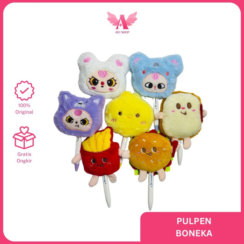 

Pulpen Karakter Labubu Cute Pen Pena Karakter Lucu