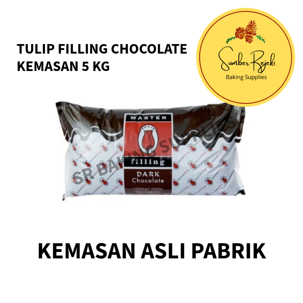 

Tulip Master Filling / Filling Coklat Tulip / Selai Coklat Tulip KEMASAN ASLI PABRIK 5 KG / 5kg