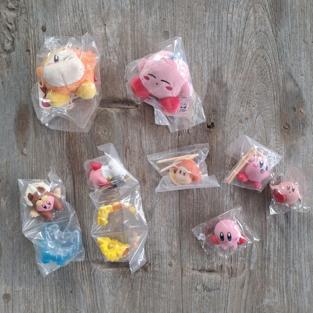 [READY] Trinkets gachapon Kirby waddle dee figure keychain plush