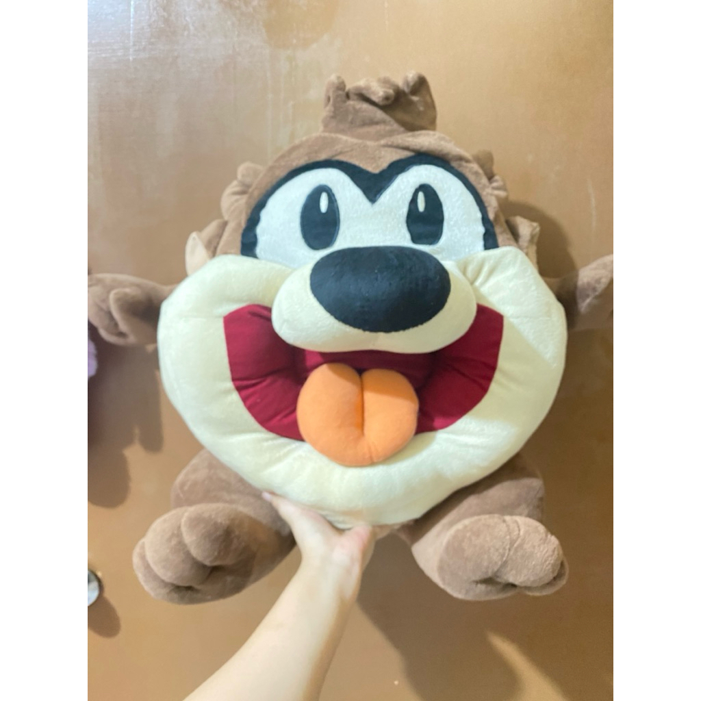 Boneka Looney Tunes Karakter Tazmania Jumbo size 48x55cm Original / Boneka Tazmania Besar / Boneka T
