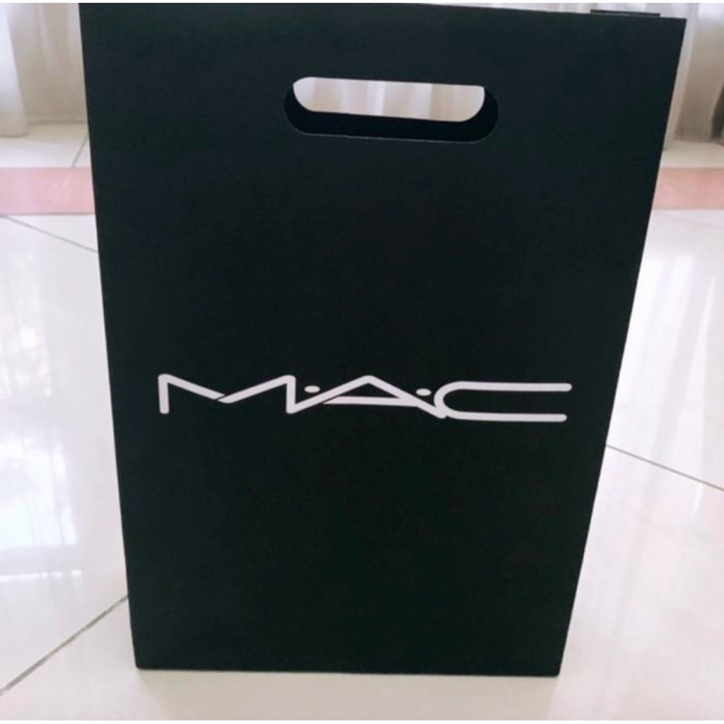 

Mac black paper bag kantong kado original paperbag