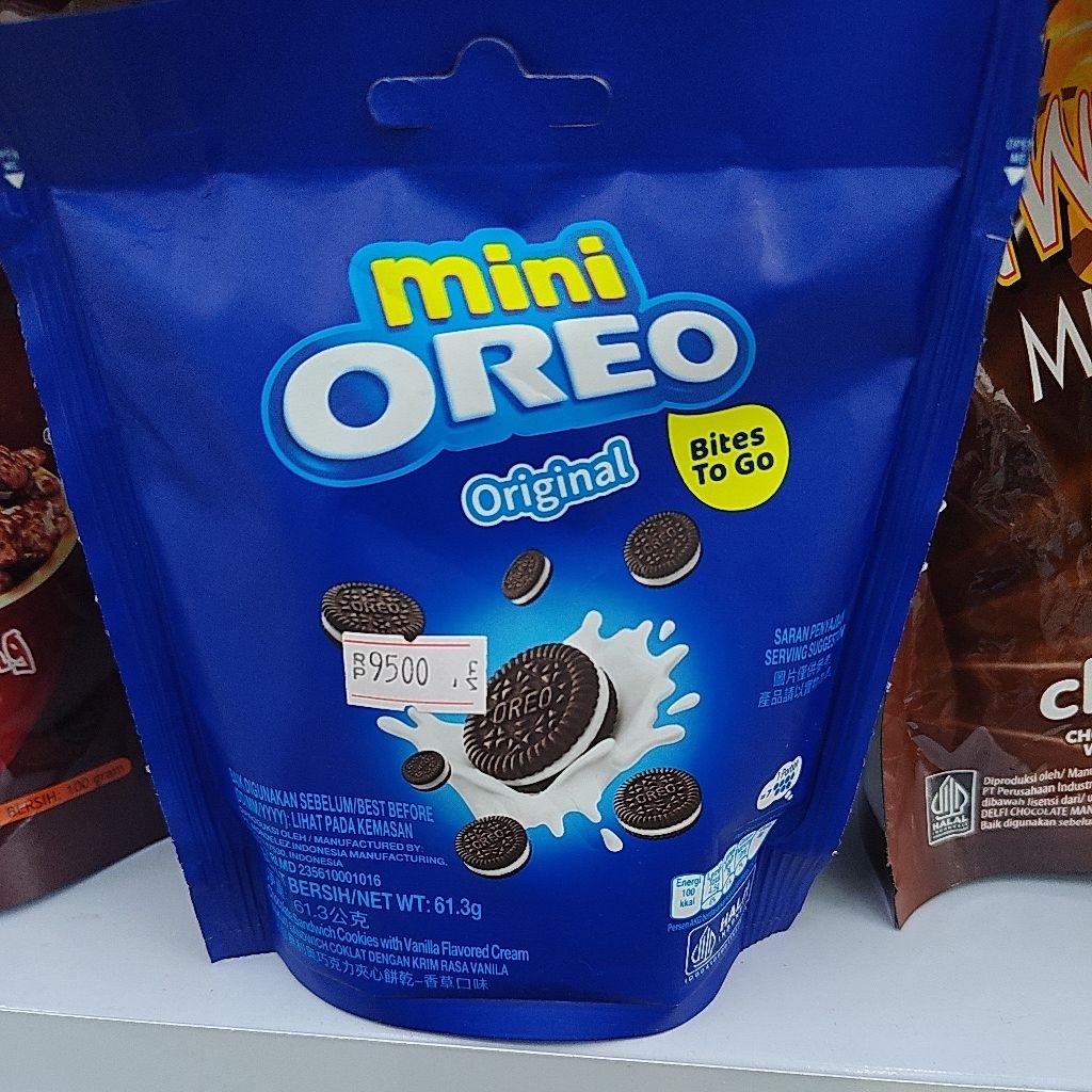 

OREO MINI OROGINAL BITES TO GO 61.3GRM