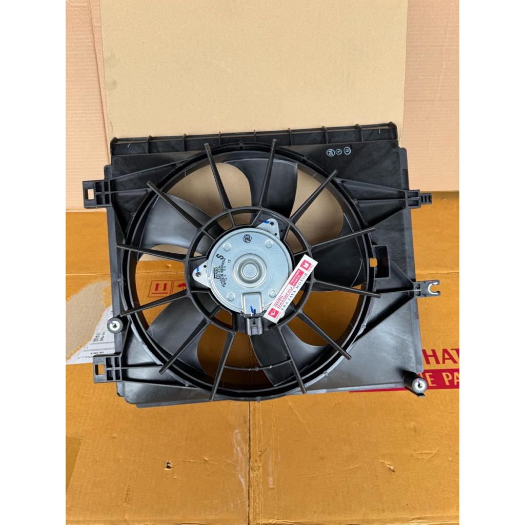 motor dinamo fan kipas radiator assy komplit daihatsu all new sirion 2018 up original