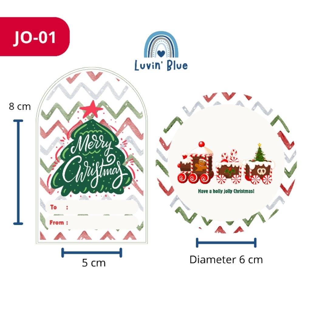 

Ready Hang Tag Hampers Natal/Christmas Jolly Series