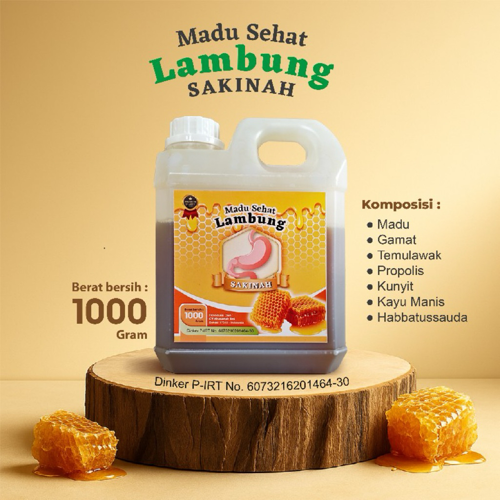 

Madu Lambung Sakinah 1kg Madu Sehat Lambung