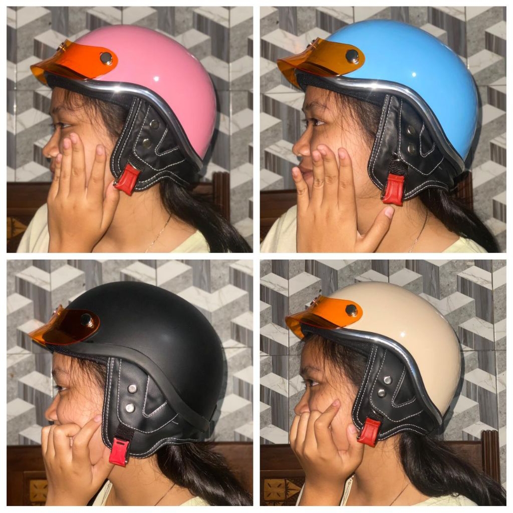 helm motor listrik copper vintage dewasa dan anak murah