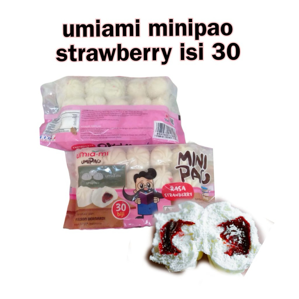 

Umiami minipao / bakpao mini varian strawberry isi 30
