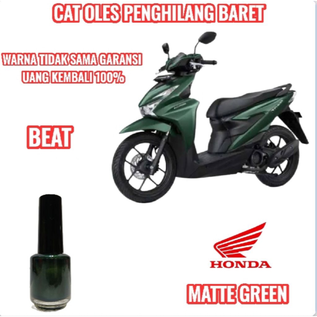 CAT OLES PENGHILANG BARET MOTOR HONDA BEAT DELUXE MATTE GREEN/HIJAU DOFF TERMURAH