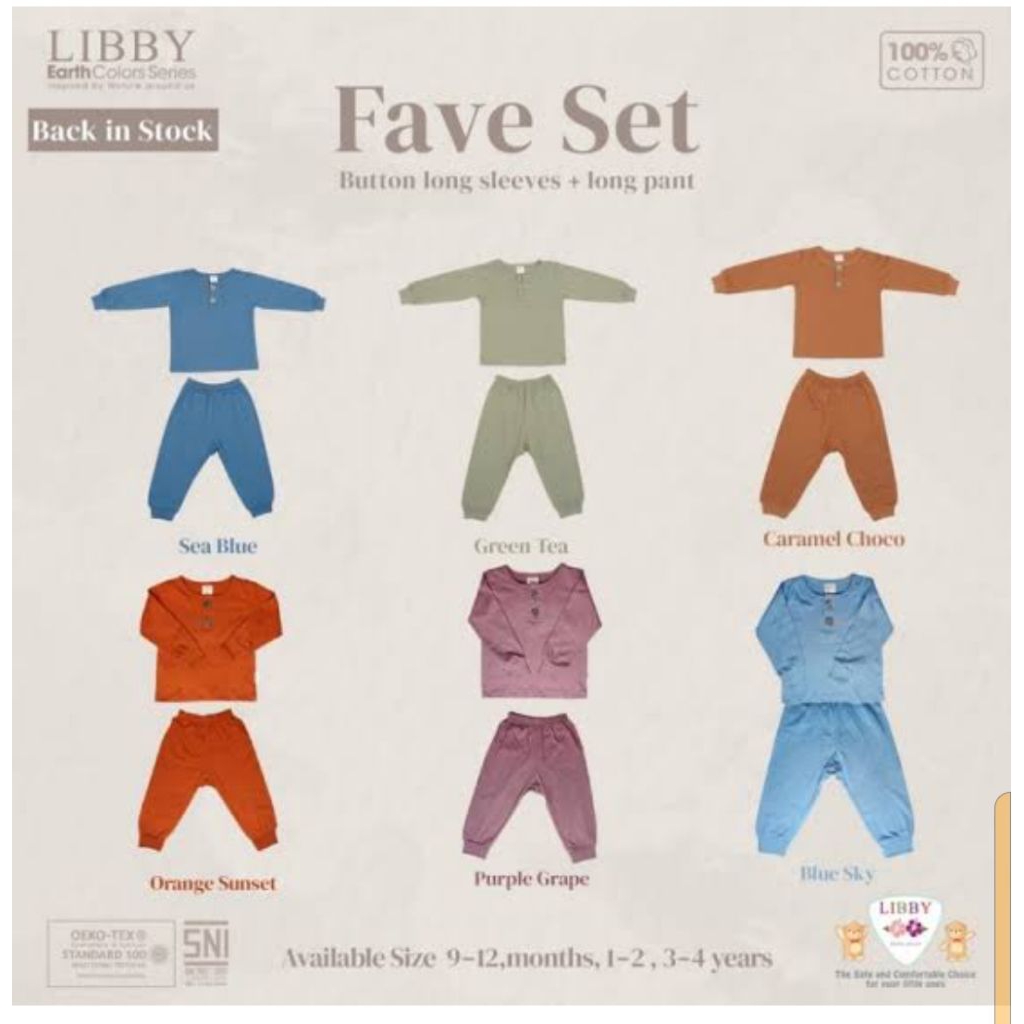 Libby Earth Colors Panjang Fave Set