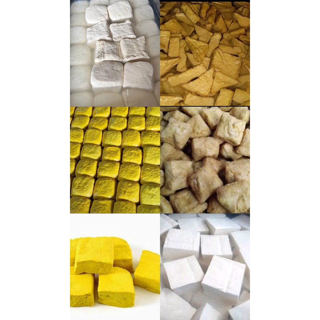 

Tahu Cina, tahu kuning, tahu putih, tahu coklat, tahu mpong