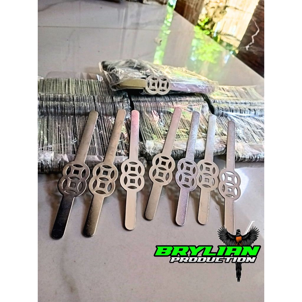 KLEM TEBOK SANGKAR STAINLISH CHROM ANTI KARAT 1 PACK 100 PCS