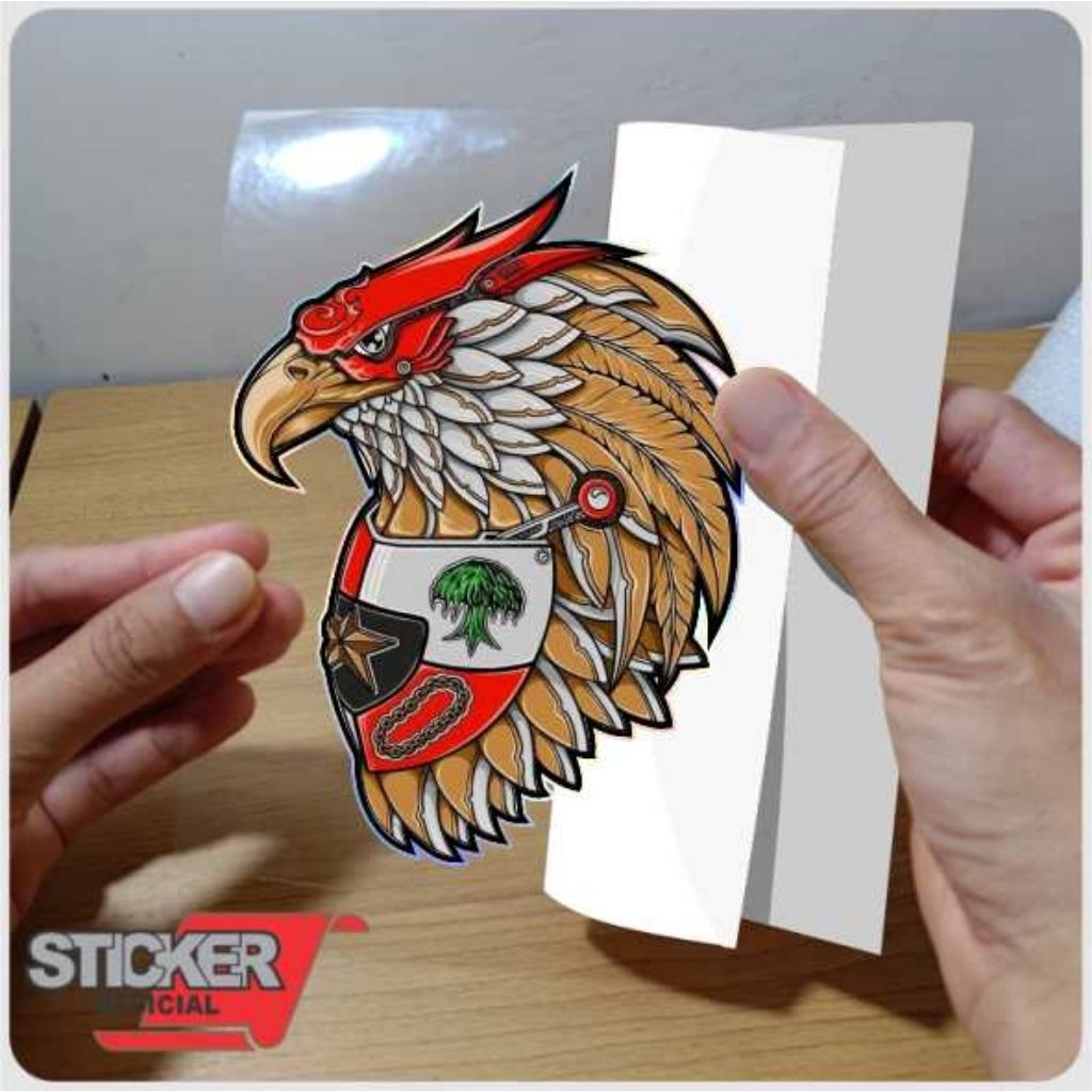 

sticker Garuda, Garuda Indonesia, stiker hologram, cutting stiker tekstur timbul, motor, mobil