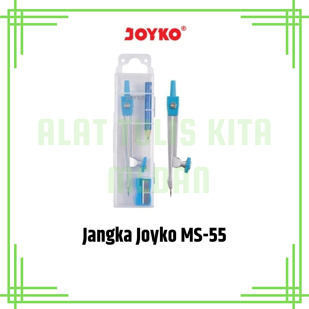 

(1 Pcs) Jangka Besi Joyko MS-55 / Compass / Jangka Matematika Stainless Steel MS-55