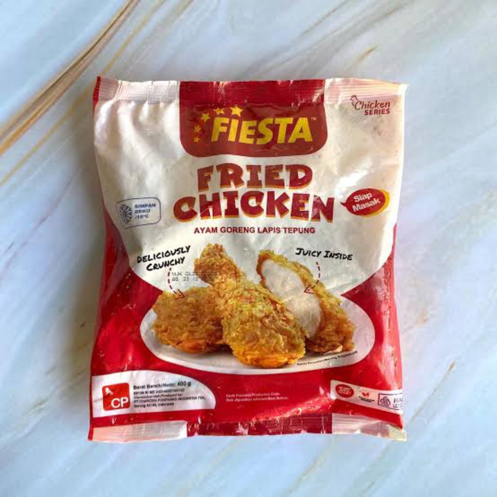 

Fiesta Fried Chicken Ayam Goreng Lapis Tepung 500 gr (Frozen Food)