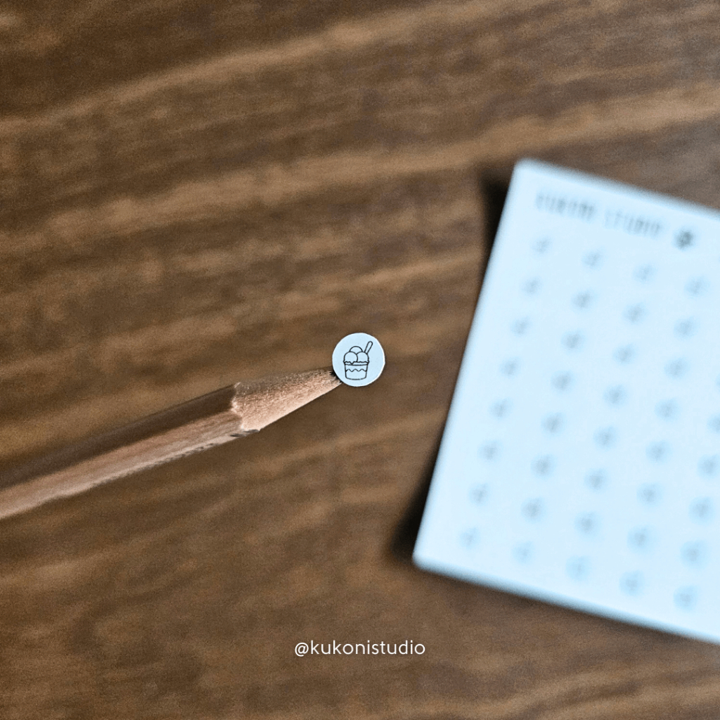 

Stiker Gelato/Es Krim (Gelato/Ice Cream Icon Sticker) | Tiny Icon Sticker | Kukoni Studio