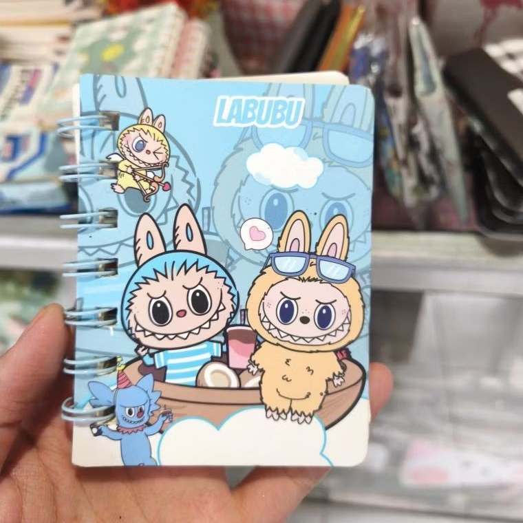 

Notebook Mini Spiral Labubu Karakter Lucu