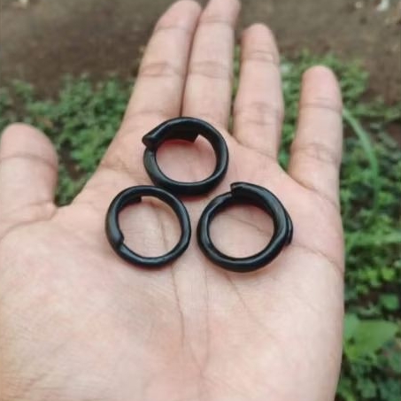 Cincin pria Akar Bahar Hitam asli