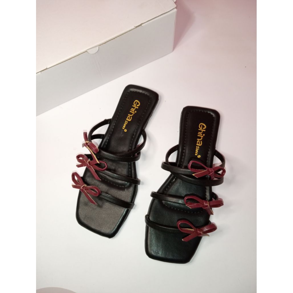 sandal teplek wanita/sandal teplek wanita pita kekinian