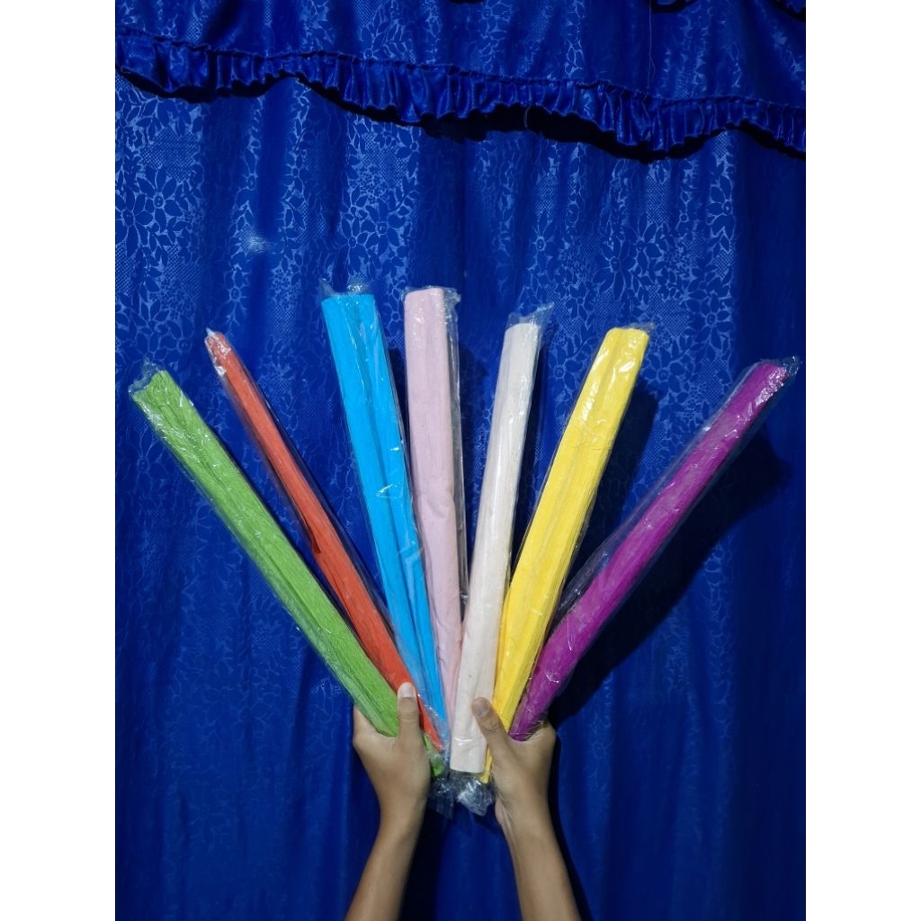 1 roll kertas crepe paper 50 x 250cm/kertas crepe paper italy/tissue crepe/paper flower/wrapping pap